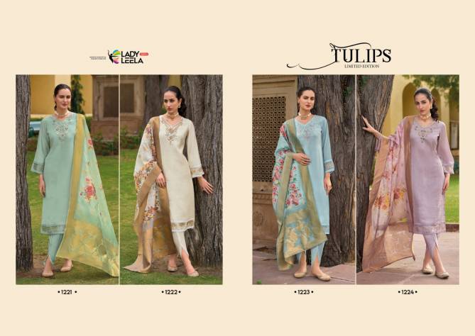 Tulips By Lady Leela Viscose Silk Designer Readymade Suits Wholesale Shop In Surat